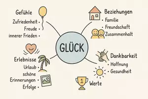 Vorschau - Arbeitsblätter - Lernposter + Arbeitsblatt "Glück" + Onlineübung & MP3 + Mindmap + Infografik - Seite 2
