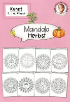 Vorschau - Mal- und Bastelvorlagen - Herbst: Mandala-Ausmalbilder für den Kunstunterricht (1.–4. Klasse) - Deckblatt