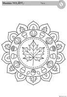 Vorschau - Mal- und Bastelvorlagen - Herbst: Mandala-Ausmalbilder für den Kunstunterricht (1.–4. Klasse) - Seite 3
