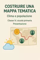 anteprima - Presentazioni / Lavagne - Costruire una mappa tematica: Clima e popolazione - Presentazione - Pagina di copertina