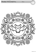 Vorschau - Mal- und Bastelvorlagen - Halloween-Mandala Kunst Ausmalbilder (1.-4. Klasse) - Seite 3