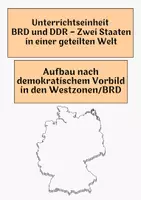Vorschau - Arbeitsblätter - Aufbau nach demokratischem Vorbild in den Westzonen:BRD - Deckblatt