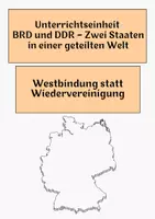 Vorschau - Arbeitsblätter - Westbindung statt Wiedervereinigung - Deckblatt