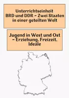 Vorschau - Arbeitsblätter - Jugend in West und Ost – Erziehung, Freizeit, Ideale - Deckblatt