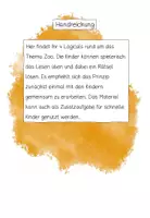 Vorschau - Arbeitsblätter - Leserätsel: "Im Zoo" (Logical) - Seite 1