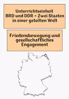 Vorschau - Arbeitsblätter - Friedensbewegung und gesellschaftliches Engagement - Deckblatt