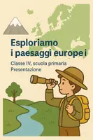 anteprima - Presentazioni / Lavagne - Esploriamo i paesaggi europei - Presentazione - Pagina di copertina
