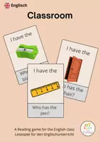 Vorschau - Spiele - Reading game - Our Classroom (Young World 1: Unit 0) - Deckblatt