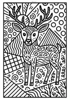 Vorschau - Mal- und Bastelvorlagen - Herbst Tiere Pop Art (Kunst Vertretung) - Seite 1