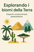 anteprima - Presentazioni / Lavagne - Esplorando i biomi della Terra - Presentazione - Pagina di copertina