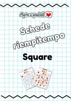 anteprima - Giochi - SCHEDE RIEMPI TEMPO ABILITA' VISUO SPAZIALI (Square) - Pagina di copertina
