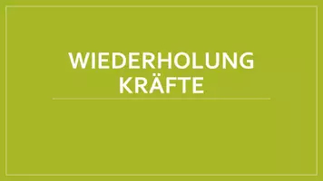 Vorschau - Stundenentwürfe - Wdh. Kräfte: Vektordarstellung und Kräfteparallelogramm - Seite 1