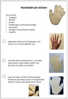 Vorschau - Arbeitsblätter - Handabdruck sticken (Klassengemeinschaft) - Seite 1