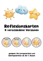 Vorschau - Bildkarten - Reflexionskarten Lerngespräch / Elterngespräch - Deckblatt