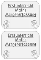 Vorschau - Arbeitsblätter - Mini-Heft Mengenerfassung Klasse 1 - Seite 1