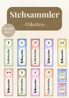 Vorschau - Anderer Materialtyp - Stehsammler-Etiketten - Deckblatt
