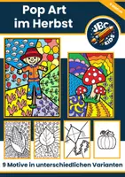 Vorschau - Mal- und Bastelvorlagen - Pop Art Kunstprojekt: Herbst Herbstzeit Erntedank - Deckblatt
