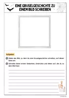 Vorschau - Arbeitsblätter - Eine Gruselgeschichte zu einem Bild Schreiben - Seite 2