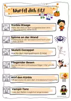 Vorschau - Spiele - Würfel dich fit! - Herbst/Halloween Edition (Sport Grundschule) - Seite 1