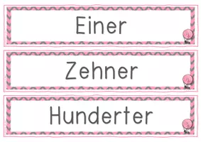 Vorschau - Arbeitsblätter - Einführung Zahlenraum 100 - Tafelmaterial, Legekarten, Arbeitsblätter - Seite 1