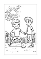 Vorschau - Arbeitsblätter - Mein Gefühl zählt! Starke Kinder beim Fußball (Ausmalbilder zum Buch) - Seite 2