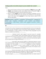 Vorschau - Arbeitsblätter - Geschichte bilingual: European colonies in Africa (Imperialism) - Seite 1
