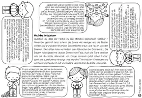 Vorschau - Arbeitsblätter - Leseportionen - "Herbstwissen" I Kl. 3+4 - Seite 2