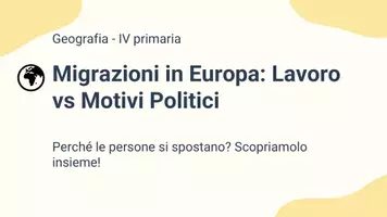anteprima - Presentazioni / Lavagne - Esplorando le migrazioni in Europa: Lavoro e motivi politici - Presentazione - Pagina 1