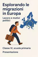 anteprima - Presentazioni / Lavagne - Esplorando le migrazioni in Europa: Lavoro e motivi politici - Presentazione - Pagina di copertina