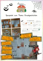 Vorschau - Arbeitsblätter - Gruselgeschichten: Sparpaket (Aufsatz & Lerntheke) - Deutsch - Kl. 3/4 - Deckblatt