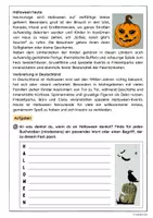 Vorschau - Arbeitsblätter - Halloween (Sachtext mit Aufgaben) - Seite 2
