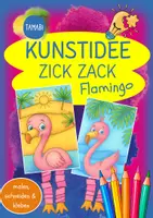 Vorschau - Stundenentwürfe - Zick Zack Flamingo – Fertige Kunststunde | Flamingo Kunst | Flamingo Kunstunterricht | Kunst Vertretung Grundschule | Flamingo basteln | lustige Flamingos | Kunstidee lustige Flamingos - Deckblatt