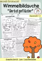 Vorschau - Arbeitsblätter - Wimmelbildsuche "Herbstgeflüster" I Kl. 1-3 - Deckblatt