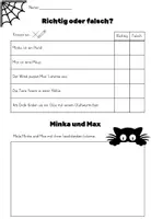 Vorschau - Arbeitsblätter - Halloween Leseverstehen | Minka & Max zu Halloween | Lesetext mit Aufgaben, Fragen & Lösungen - Seite 2