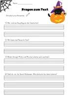 Vorschau - Arbeitsblätter - Halloween Leseverstehen | Minka & Max zu Halloween | Lesetext mit Aufgaben, Fragen & Lösungen - Seite 3