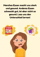 Vorschau - Stundenentwürfe - Gesund order Night. Lass uns etwas über Essen lernen! - Seite 1