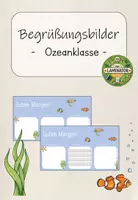 Vorschau - Präsentationen/Tafelbilder - Ozeanklasse: Begrüßungsbilder (Kl.1-4) - Deckblatt