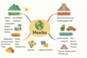 Vorschau - Arbeitsblätter - Arbeitsblätter zum Thema "Mexiko" + Lösung & MP3 + Mindmap + Infografik - Seite 2