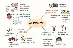 Vorschau - Arbeitsblätter - Lernposter + Arbeitsblatt zum Thema "Alkohol" + Onlineübung & MP3 + Mindmap + Infografik - Seite 3