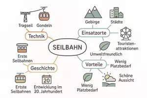 Vorschau - Arbeitsblätter - Arbeitsblätter zum Thema "Seilbahn" + Lösung & MP3 + Mindmap + Infografik - Seite 2