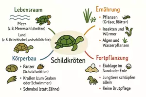 Vorschau - Arbeitsblätter - Arbeitsblätter zum Thema "Schildkröten" + Lösung & MP3 + Mindmap + Infografik - Seite 2