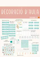 Vista previa - Decoración del aula - Decoració d'aula. Curs 2025-2026 - Portada