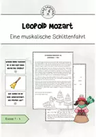 Vorschau - Arbeitsblätter - Werkhören - Musikalische Schlittenfahrt (Mozart) - Deckblatt