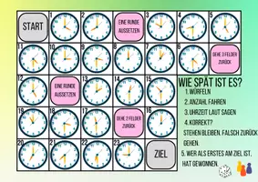 Vorschau - Spiele - Uhrzeit: volle und ganze Stunden
Würfelspiel - Seite 1