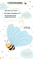 Vorschau - Arbeitsblätter - Die eigenen Stärken kennenlernen - Stärkenhummel - Seite 1