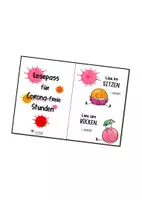 Vorschau - Arbeitsblätter - Lesepass für coronafreie Stunden (Faltbuch) unterrichtsfreie Zeit - Deckblatt