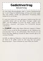 Vorschau - Arbeitsblätter - Gedichtvortrag: Bewertung (kriterienorientierte Vorlage) #Freebie - Seite 1