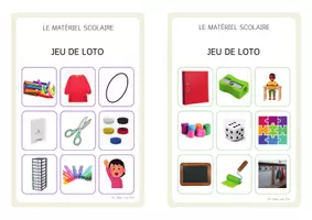 Aperçu - Jeux - Jeu de loto matériel scolaire - Page 2