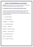 anteprima - Schede informative - Identificare pronomi personali come soggetto o complemento oggetto - SL - Pagina 1