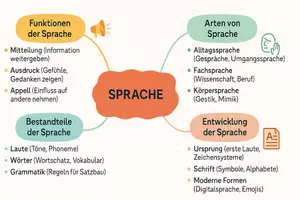 Vorschau - Arbeitsblätter - Lernposter + Arbeitsblätter zum Thema "Sprache" + Lösung & MP3 + Mindmap + Infografik - Seite 3